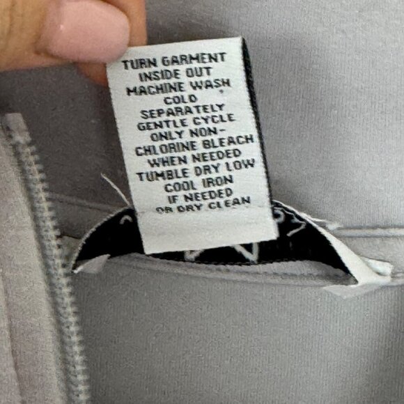 Magaschoni Silver Grey Full Zip Jacket Women's Med Activewear Casual Neutral GUC - Picture 8 of 8